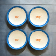 "caviar bumps" Tiny Plates/Collection of Four