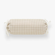 Picnic Gingham Bolster Pillow - Beige