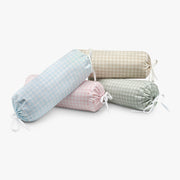 Picnic Gingham Bolster Pillow - Beige