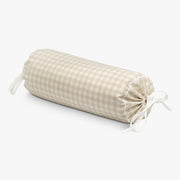 Picnic Gingham Bolster Pillow - Beige