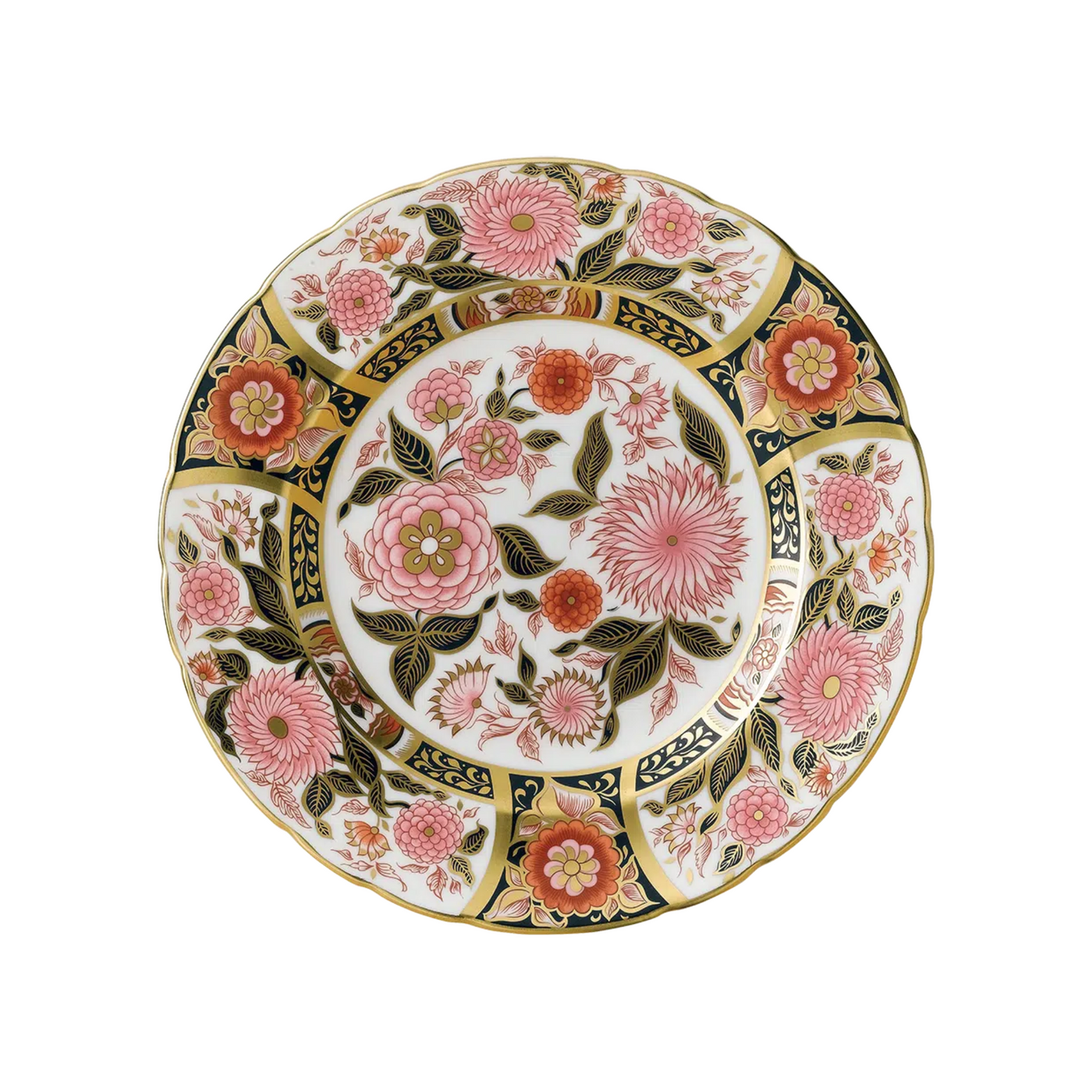 Imari Accent Plate - Pink Bouquet