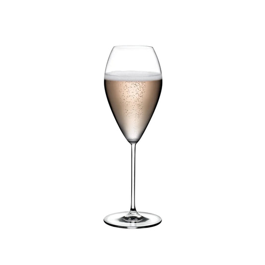 Vintage Set of 2 Champagne Glasses Rounded