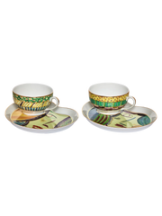 Tea Cup and Petit Four Portrait (set of 2)
