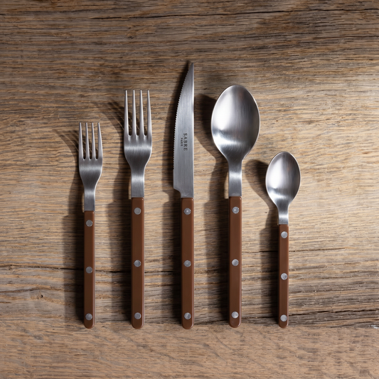 Bistrot Vintage 5-Piece Flatware Set in Chocolat
