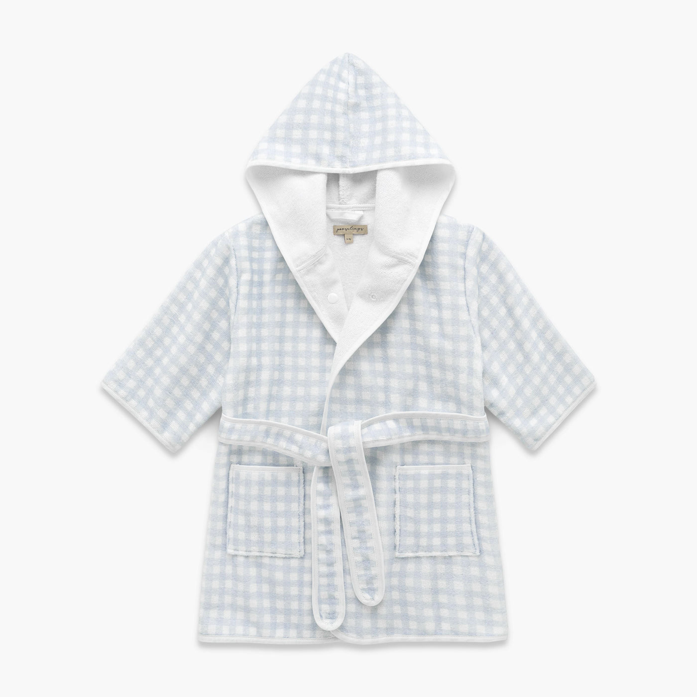 Picnic Gingham Bathrobe - Blue