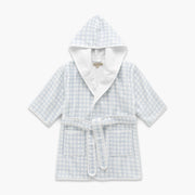 Picnic Gingham Bathrobe - Blue
