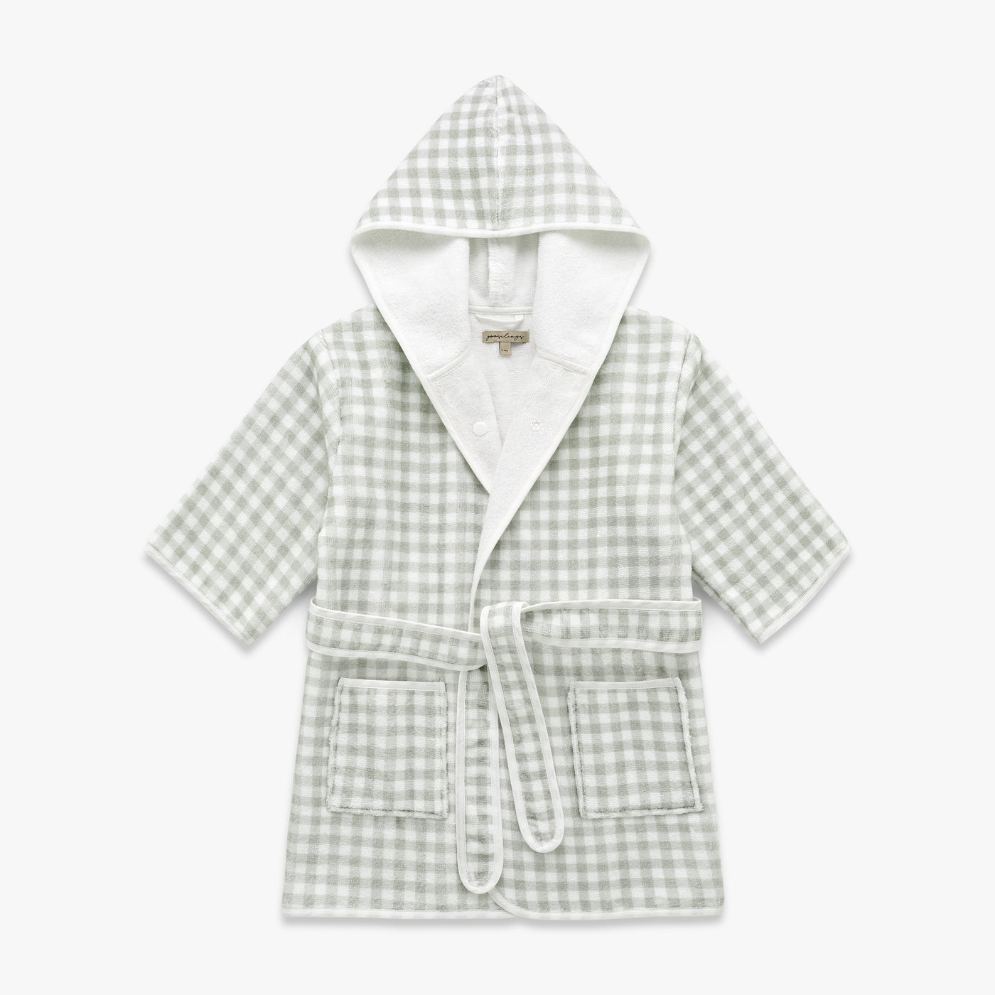 Picnic Gingham Bathrobe - Green