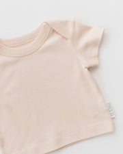 Short Sleeve Shirt in Rosy Peach