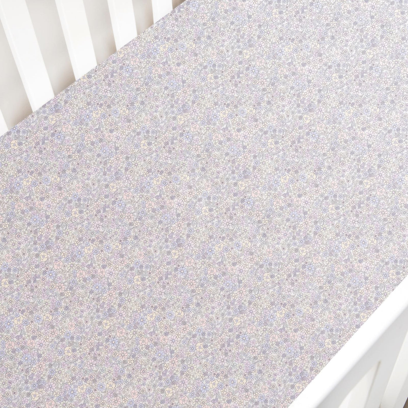 Enchanted Wildflowers Crib Sheet - Ivory