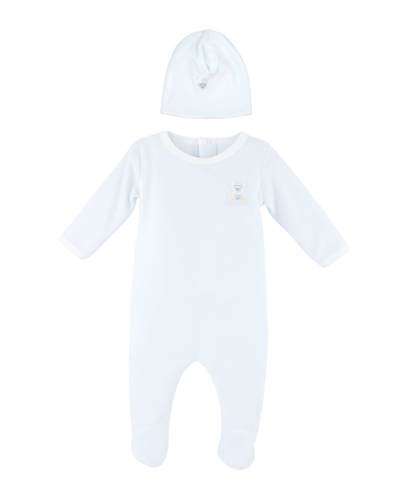 Love Teddy Embroidery Set 2 Pieces | Baby Boy