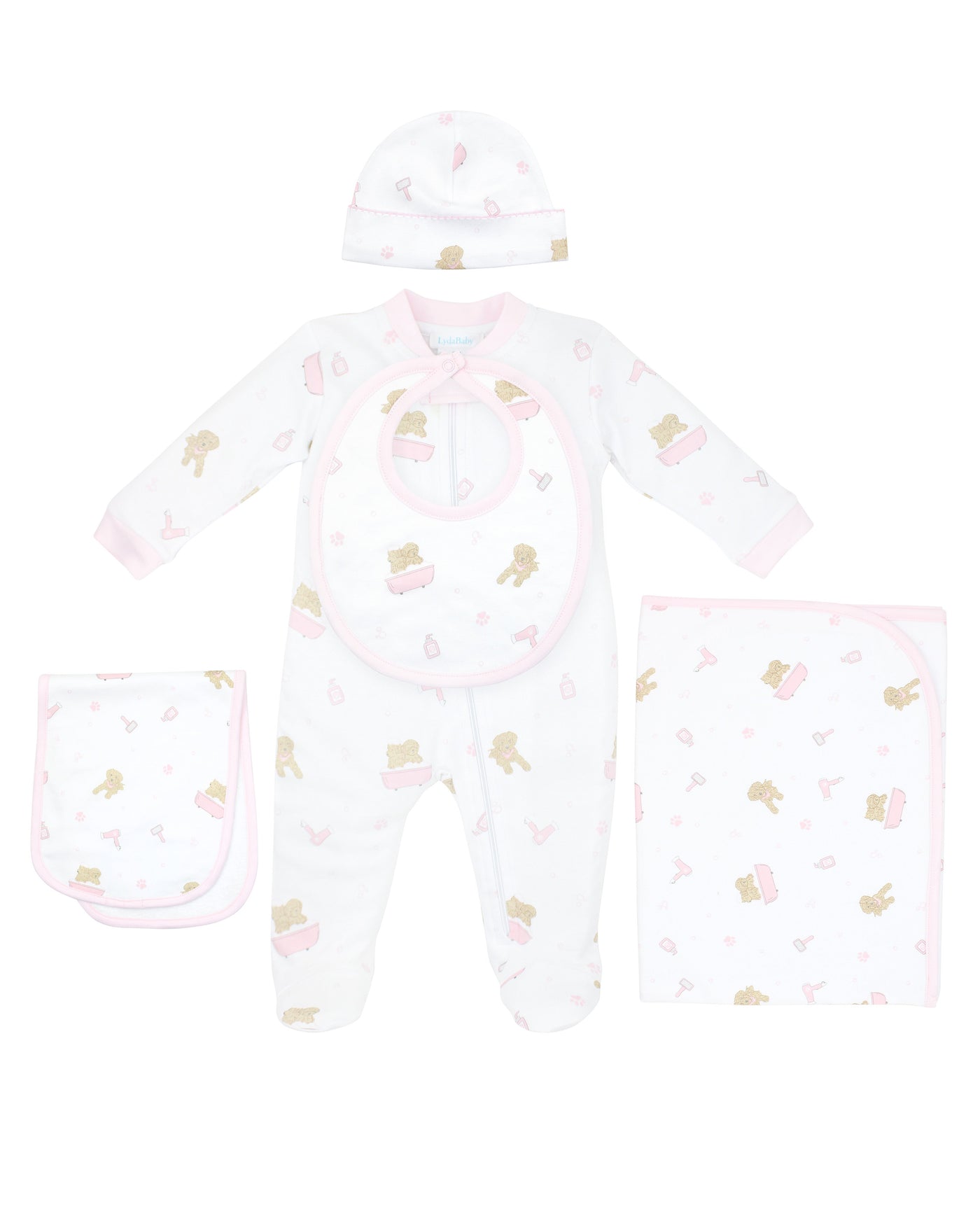 Pet Spa Printed Set 5 Pieces | Baby Girl