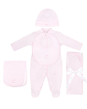 Sweet Roses Embroidery Set 5 Pieces | Baby Girl
