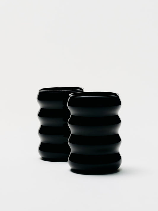 Opaque Ripple Cup Set