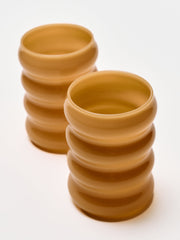 Opaque Ripple Cup Set