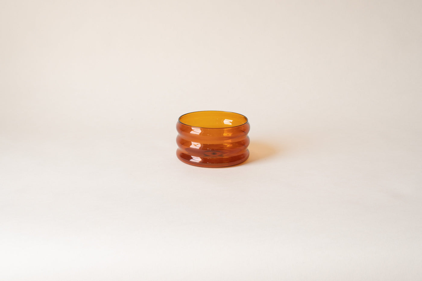 Small Ripple Bowl - Amber