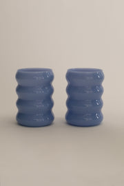 Opaque Ripple Cup Set