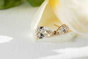 Double Pear Drop Earrings