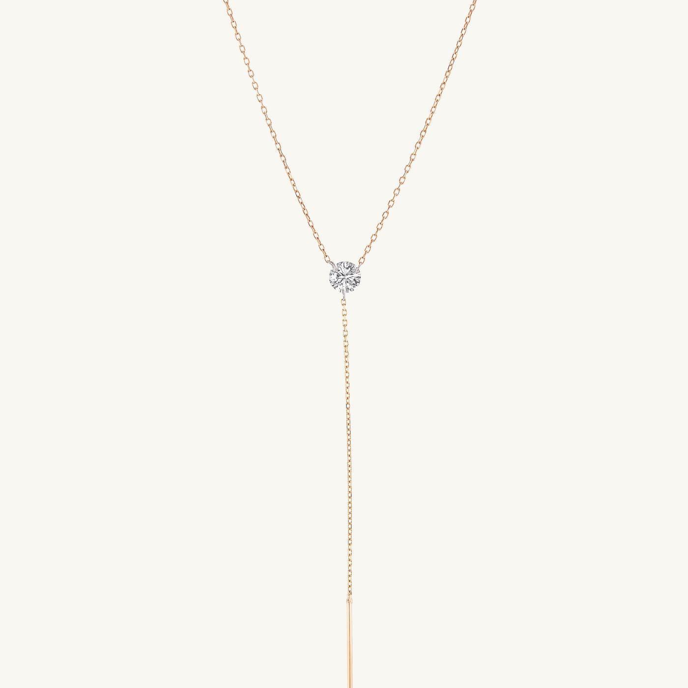 Pierced Diamond Lariat