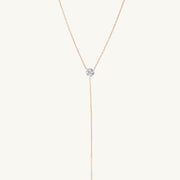 Pierced Diamond Lariat