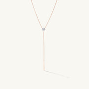 Pierced Diamond Lariat