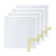 Hand Crochet Napkins 18" x 18" (Set of 4)