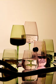 Water Glass Positano Pink