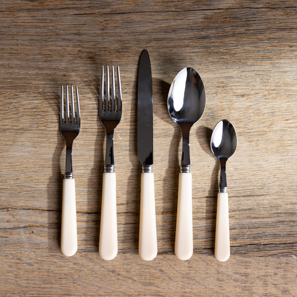Pop Unis 5-Piece Flatware Set in Ivory