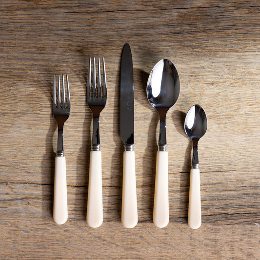 Pop Unis 5-Piece Flatware Set in Ivory