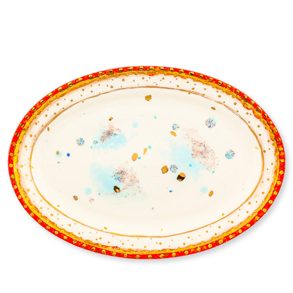 Scipione Oval Rim Platter