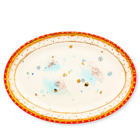 Scipione Oval Rim Platter