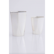 Hexagon Silver-Plated Tall Tumbler