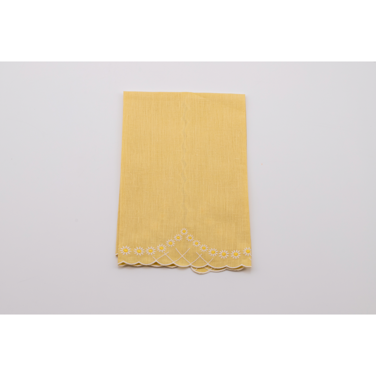Daisy Guest Towel in Yellow