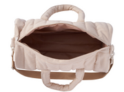 Embroidered Duffle, Pouch & Backpack Set- Dune