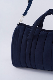 Embroidered Duffle Bag- Navy