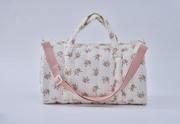 Embroidered Duffle Bag- Baby Breath