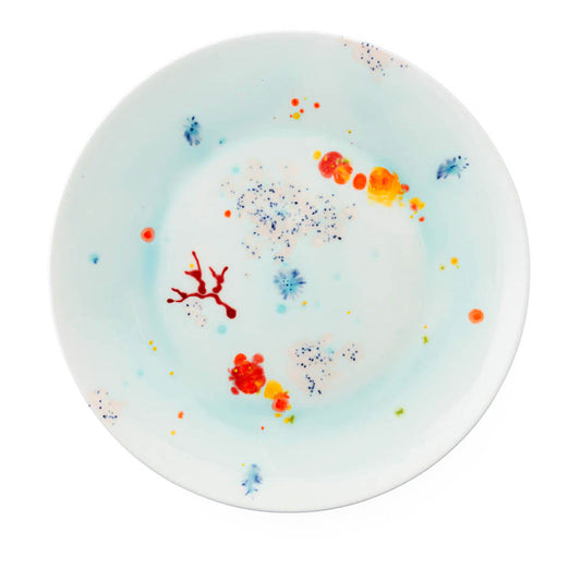 Seabed Blue Dinner Coupe Plate