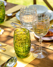 Long Glass Jacaranda Green