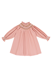 Margot Smocked Dress in Dusty Rose