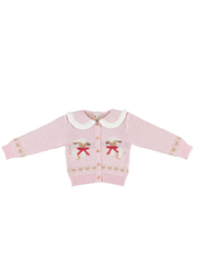 Laurel Cardigan in Lambs Jacquard Knit
