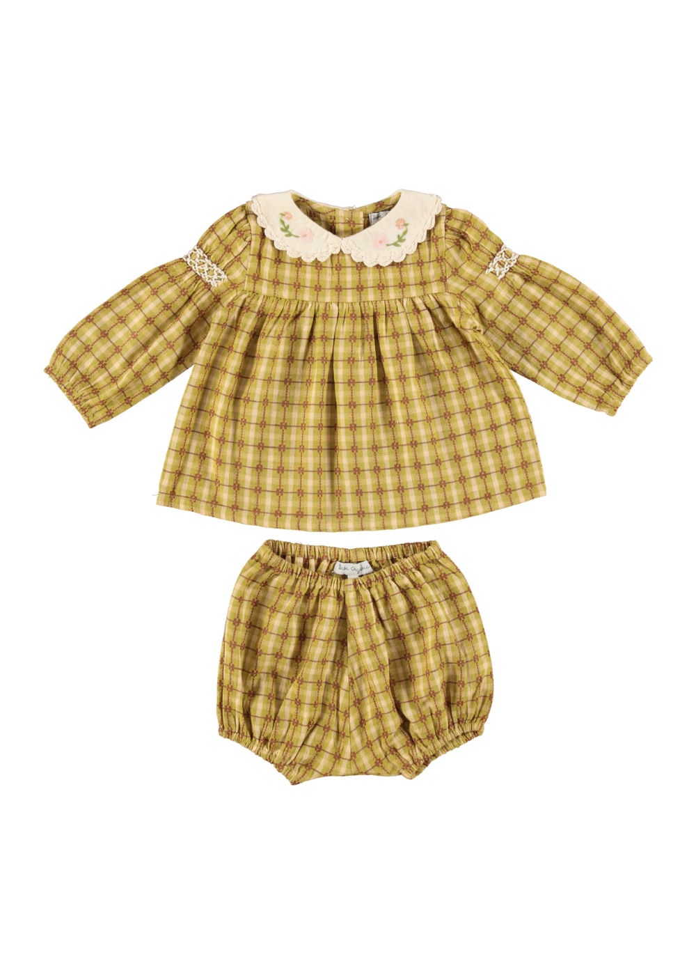 Saphira Baby Set in Nostalgic Green
