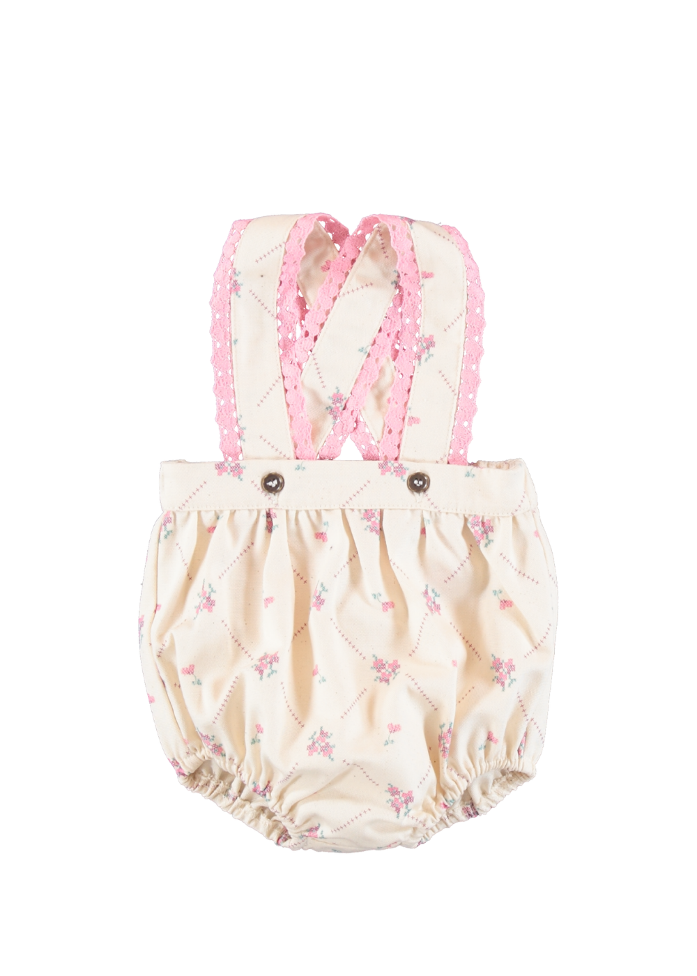 Heidi Overall in Needlepoint Print