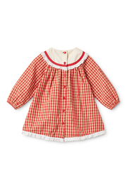 Lucia Dress in Poppy Red Gingham