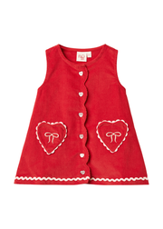 Carol Dress in Poppy red