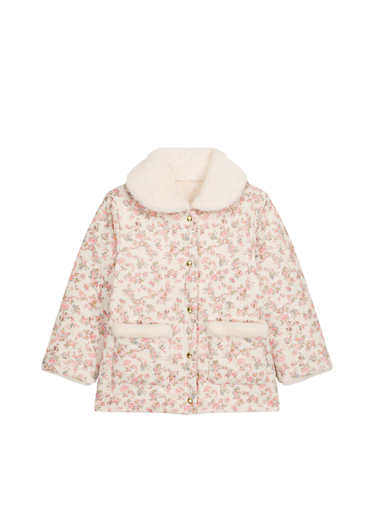 Dalila Reversible Coat in Cream Carnation Vale