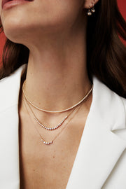 Petite Graduating Diamond Necklace