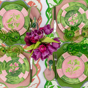 Josephine green table runner