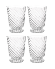 Spiral Glass Tumbler - Set of Four by Issy Granger