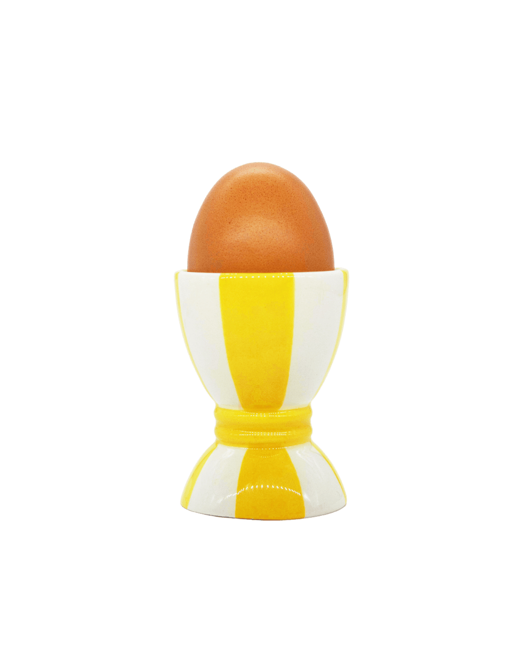 Striped Egg Cup - Yellow