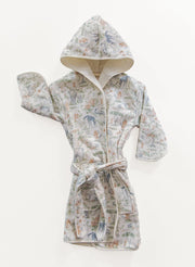 Children's Organic Cotton Printed Bathrobe