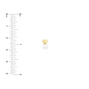 Children's Heart & Pearl Earrings